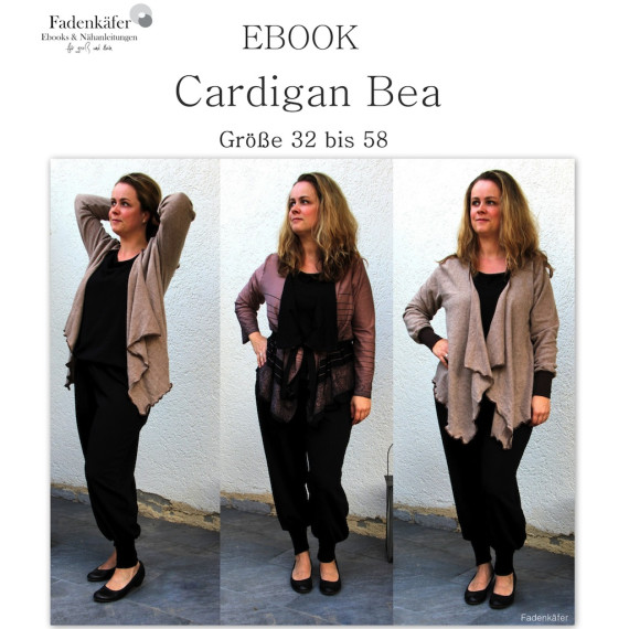 Ebook - "Cardigan Bea" - Größe 32 bis 58